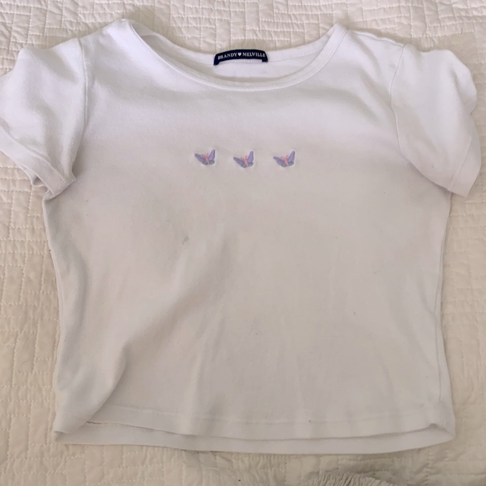 White brady Melville butterfly top